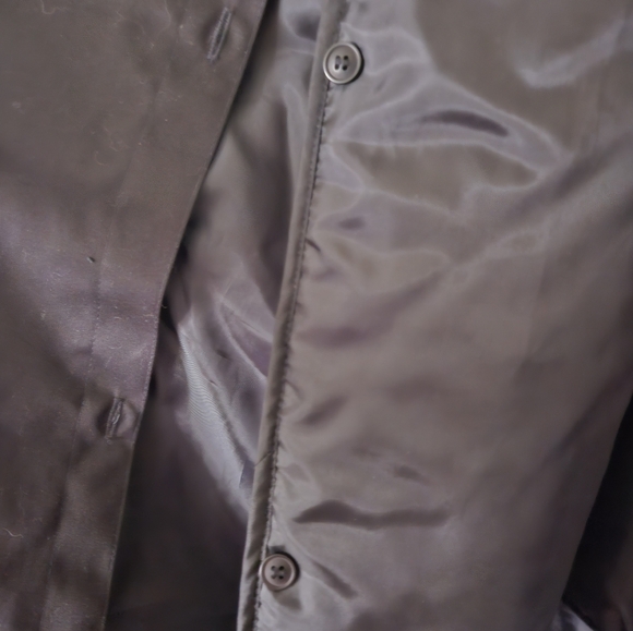 Womens Brown Leather Barn Jacket M - Picture 5 of 6